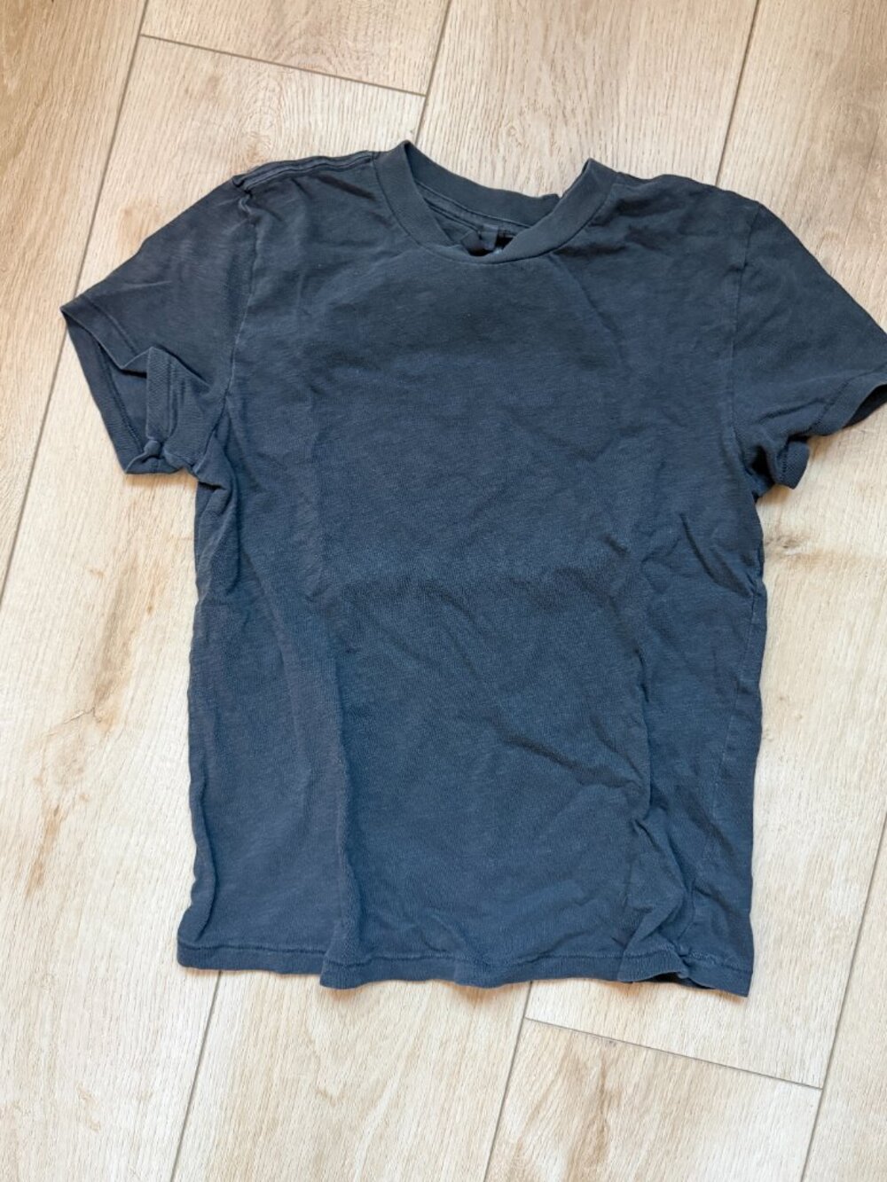 Skims Short Sleeve Crew Neck TShirt Ash Grey Size S